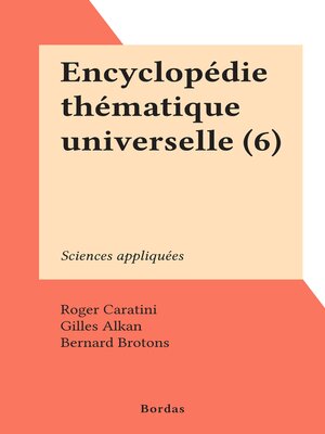 cover image of Encyclopédie thématique universelle (6)